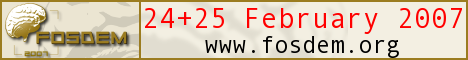 Bannière FOSDEM 2007