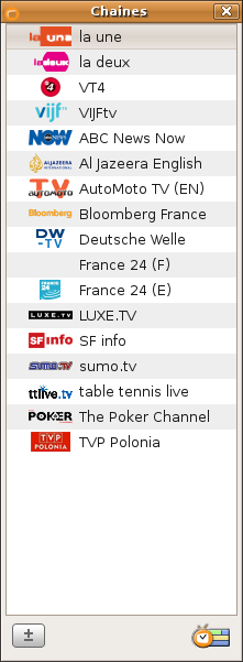 Capture Logiciel Zattoo